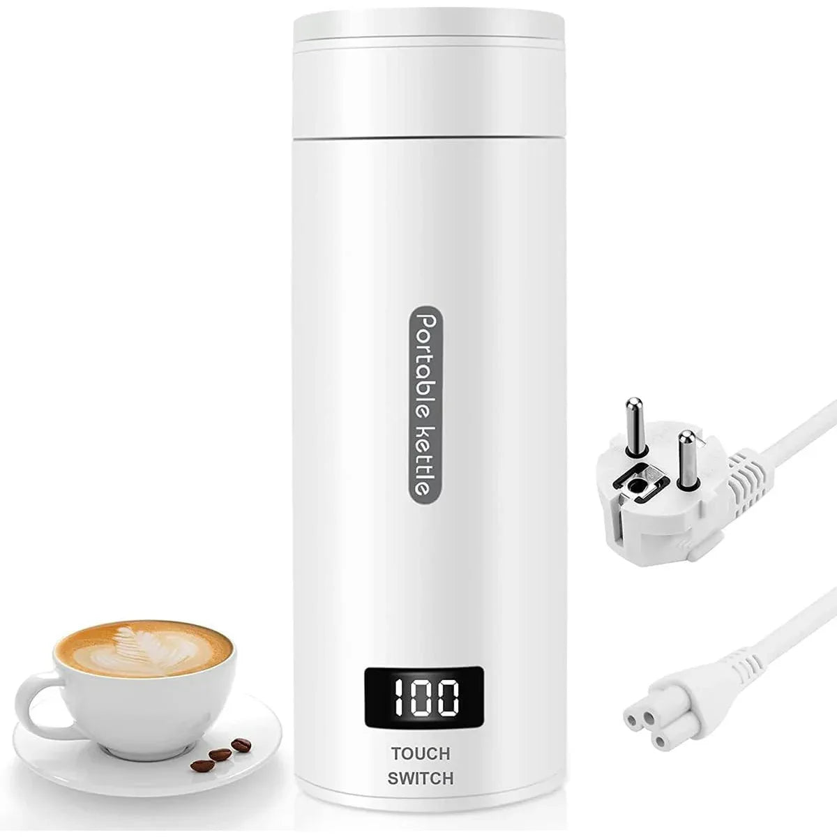 Portable Electric Water Cup 500ml Travel Kettle with Temperature Control - Gomix Brands Outlet